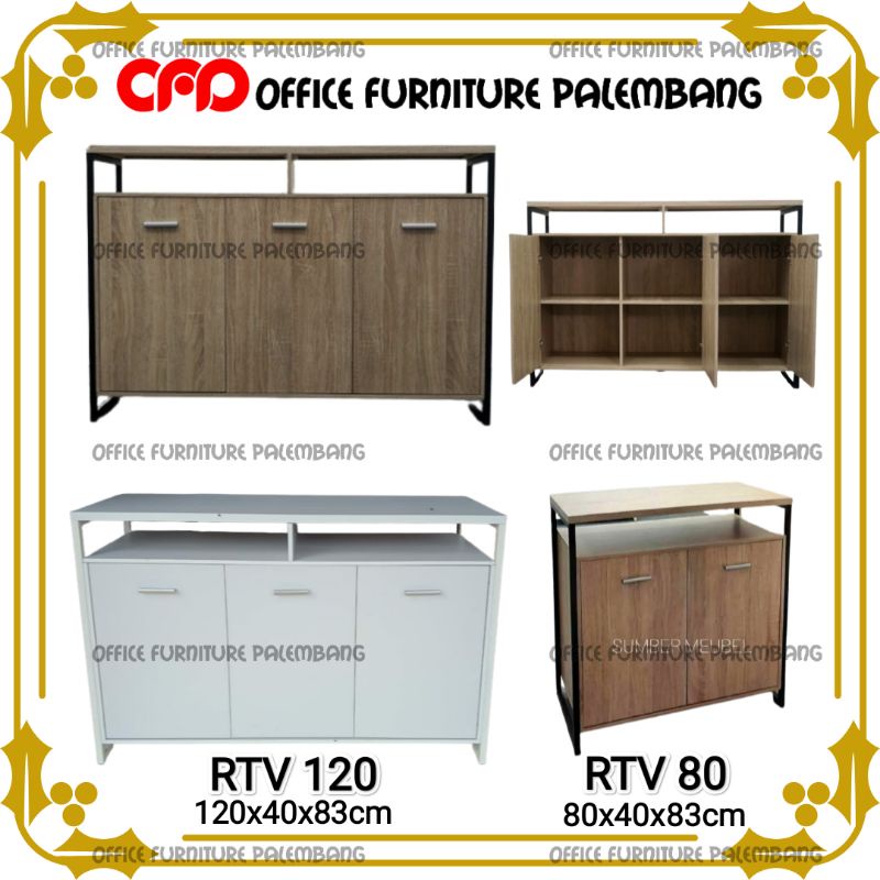 Jual rak tv rtv 80 rtv 120 meja tv buffet tv credenza meja printer ...