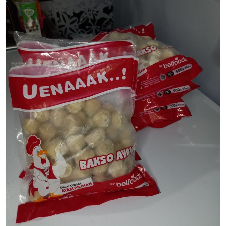 Jual Bakso Ayam Belfoods Uenaaak 500g Shopee Indonesia