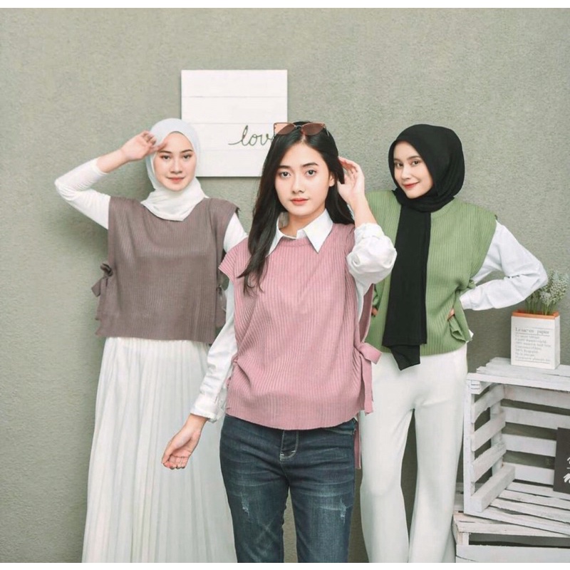 Jual ROMPI RAJUT TALI / OUTER ROMPI / ANDIN ROMPI TALI | Shopee Indonesia