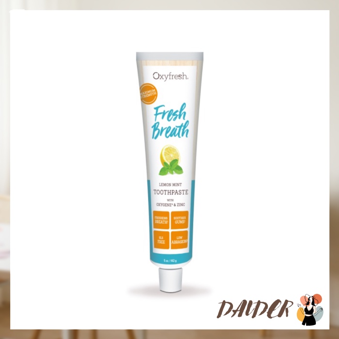 Jual OXYFRESH TOOTHPASTE FRESH BREATH LEMON MINT HOTPRODUCT | Shopee ...