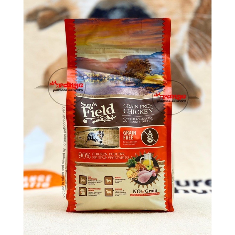 Jual sam s field grain free adult chicken 2 5 kg superpremium dog