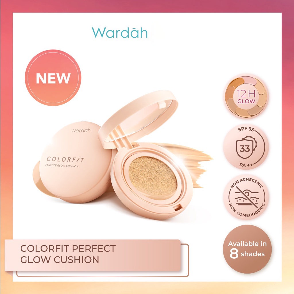 Wardah Colorfit Perfect Glow Cushion SPF 33 PA++