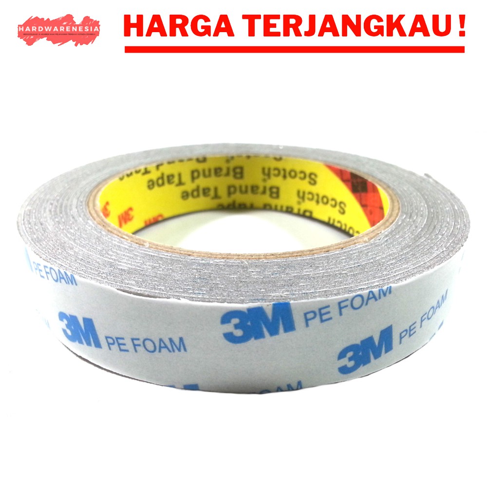 Jual 3M Double Tape 3M PE Foam / Solasi BB Busa 20mm X 4.0 M Doble Tape ...