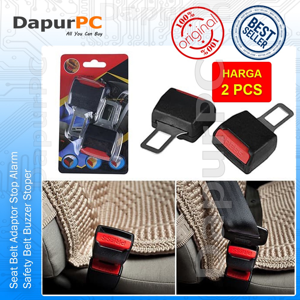 Jual Seat Belt Adaptor 2 pcs Stop Alarm Safety Belt Buzzer Stopper