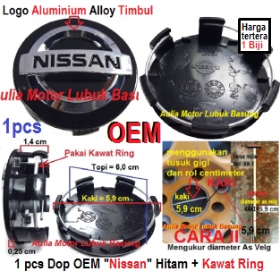 Jual 1pcs wheel dop center cap tutup roda as velg nissan original ...