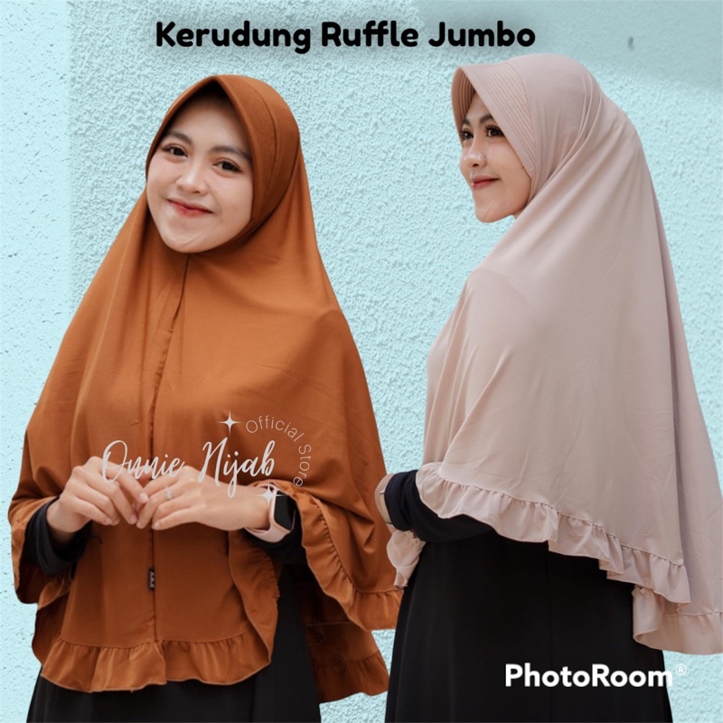 Jual Hijab Raffle Jumbo / Hijab sorong / Jilbab Sorong Jumbo / Khimar