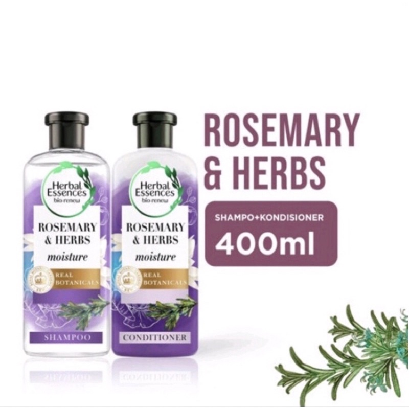 Jual Herbal Essences Rosemary And Herbs Shampoo And Conditioner 400ml Shopee Indonesia 