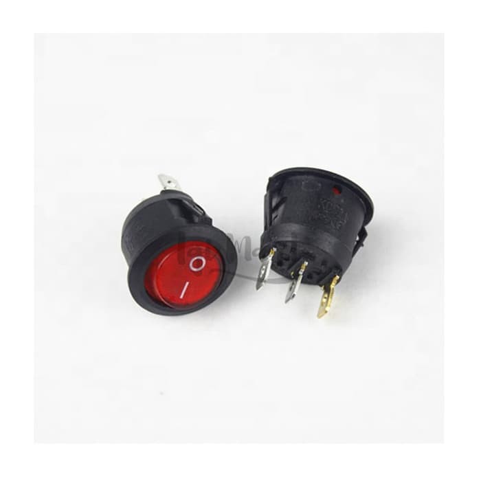 Jual ROCKER SWITCH ROUND 3 PIN - SAKLAR ON OFF BULAT 3 PIN | Shopee ...