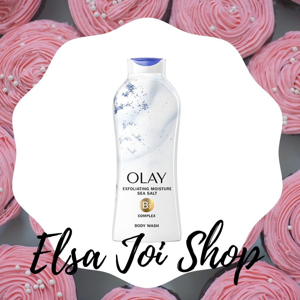 Jual OLAY Exfoliating Moisture Sea Salt Body Wash With Vitamin B3 650 mL Shopee Indonesia
