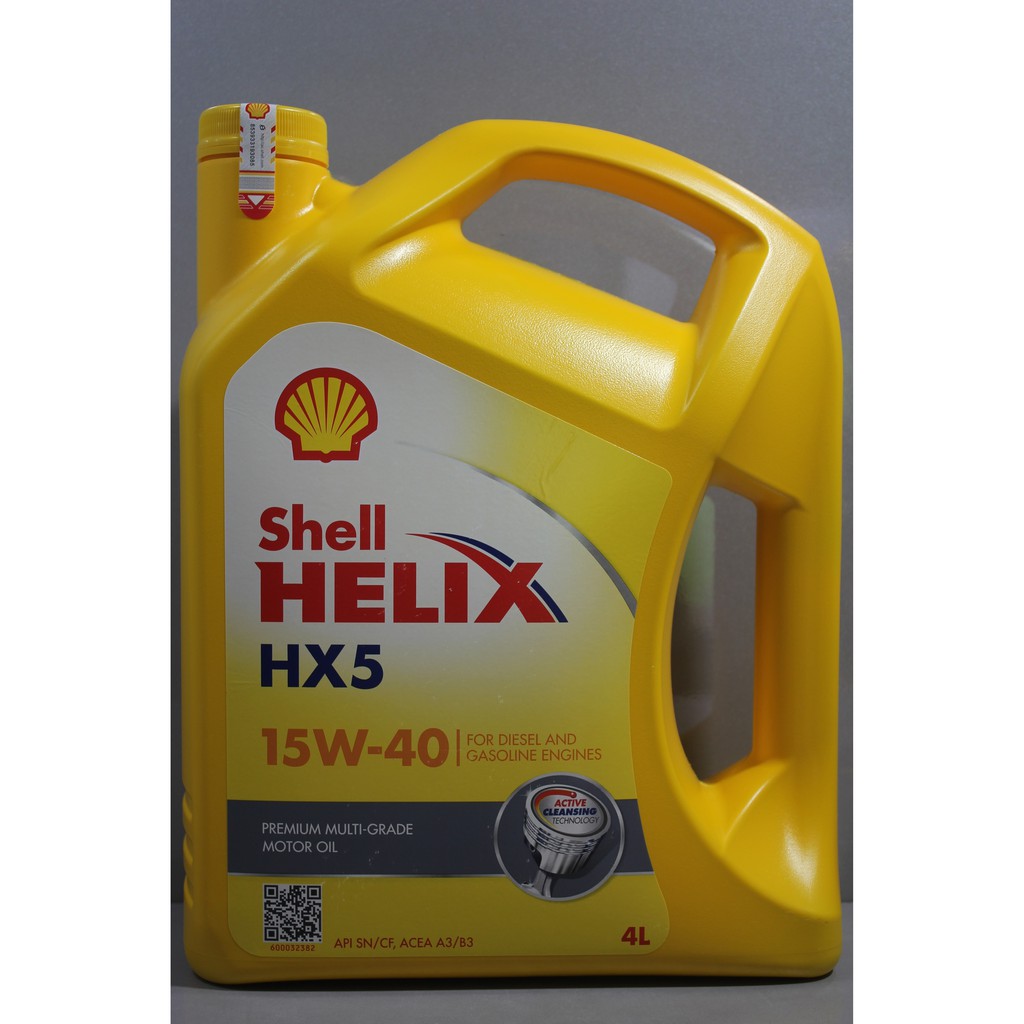 Jual Oli Shell Helix HX5 SAE 15w-40 Galon / 4 Liter 100% ASLI | Shopee ...