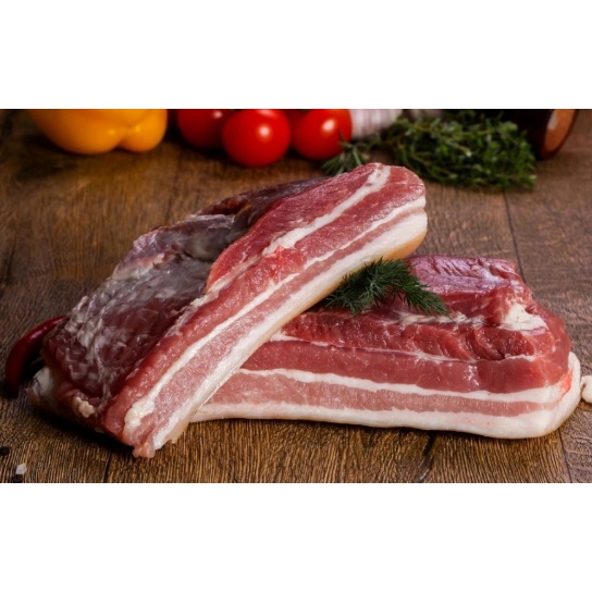 Jual Samcan / Pork Belly / Daging Babi 5 Lapis Fresh Potongan kotak ...