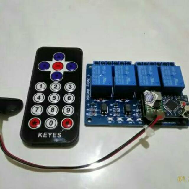 Jual Saklar remote 4 chanel / 4ch IR remote module (included remote ...