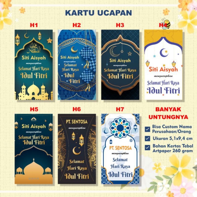Jual Kartu Ucapan/Hang Tag/label hadiah/Parcel Hari Raya Idul Fitri Vol ...