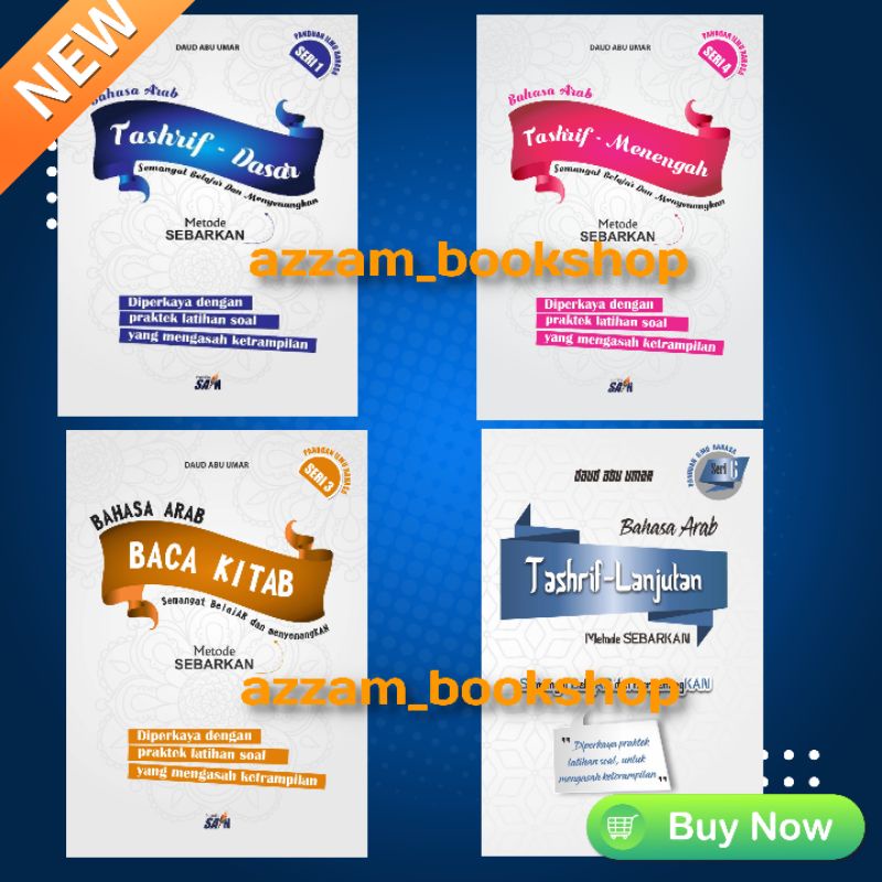 Jual paket hemat 4 buku bahasa arab SAIN (tashrif dasar-menengah