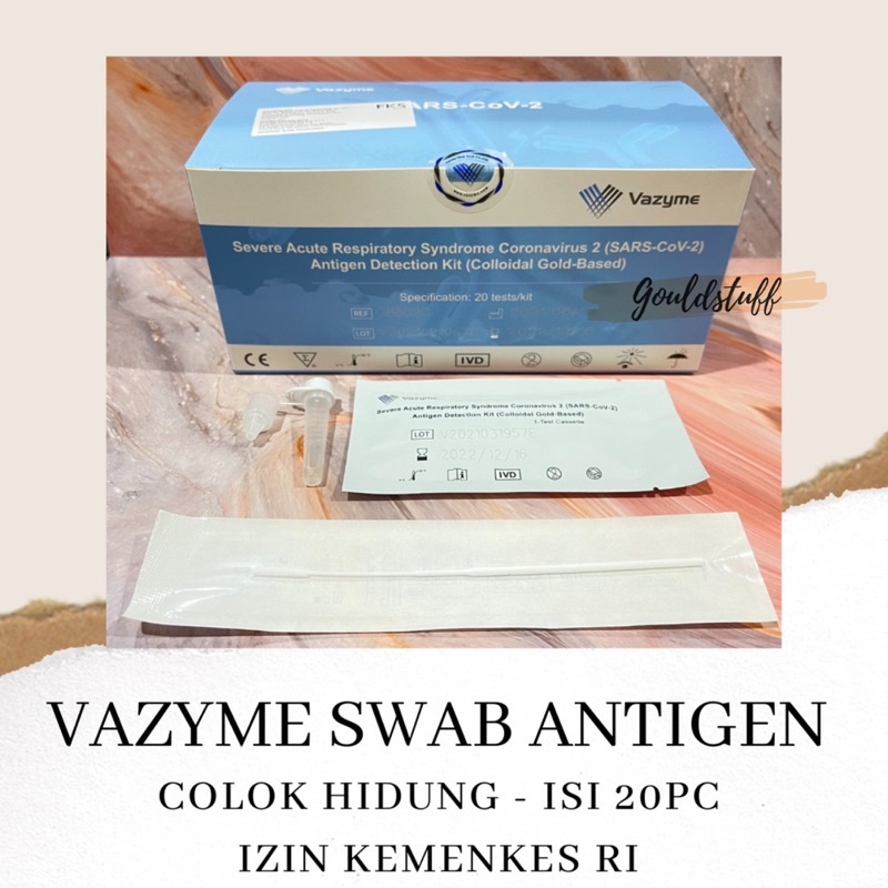 Jual VAZYME ALAT TES SWAB ANTIGEN COLOK HIDUNG IZIN KEMENKES ECER PER ...