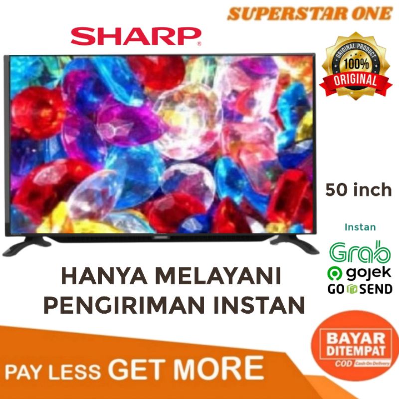 Jual LED TV SHARP AQUOS 50inch 2TC50BG1i Android Smart Tv FULL HD