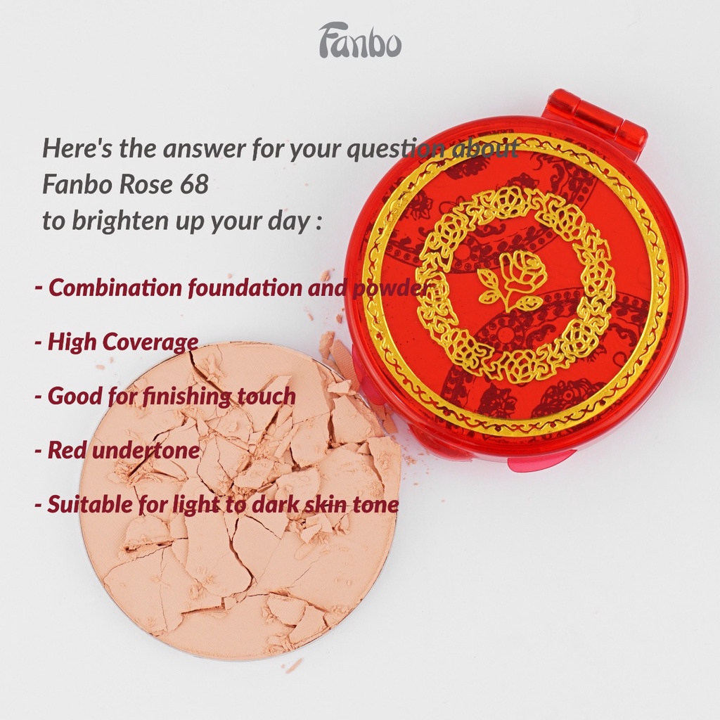 Jual Fanbo Rose 68 Pancake Compact Powder | Shopee Indonesia