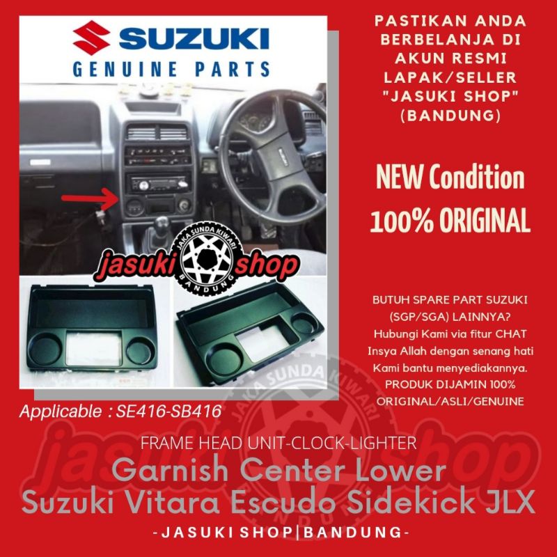 Jual Garnish Center Lower Frame Head Unit Tape Clock Suzuki Vitara ...