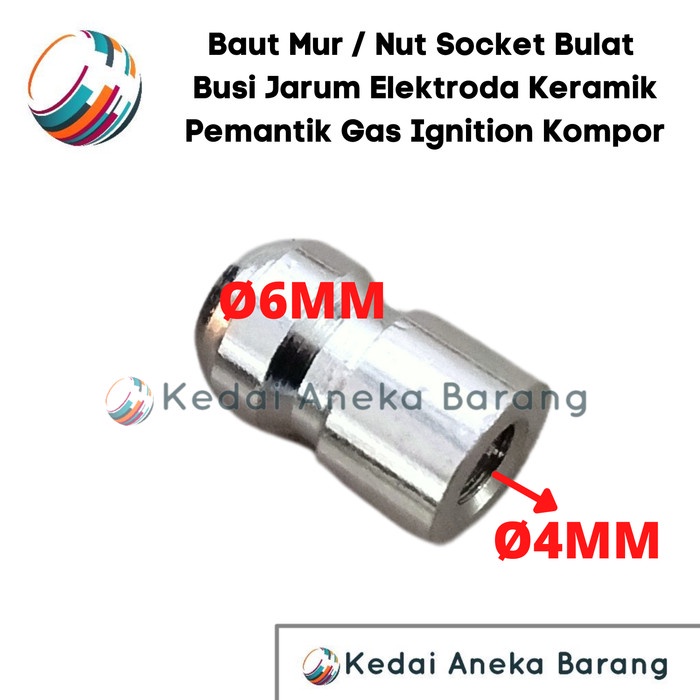 Jual Baut Mur Nut Soket Socket Sekun Skun Bulat Busi Jarum Elektroda ...