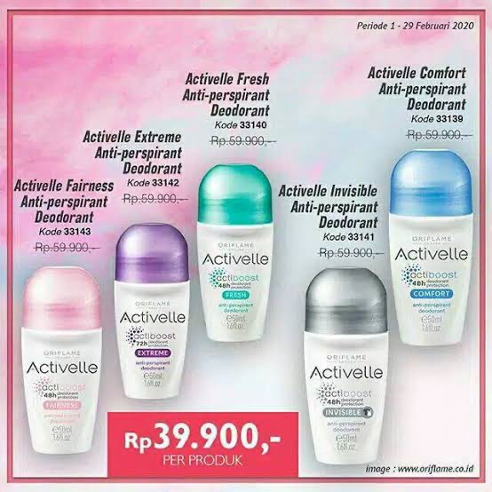 Jual [ORIGINAL TERMURAH] Activelle Deodorant Roll on | Shopee Indonesia