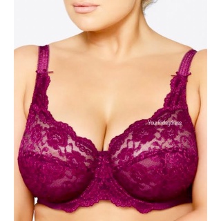 Jual Target fuller figure soft lace underwire bra unpadded australia floral  big size feminine look mesh lined cups burkat brukat renda kawat ukuran  besar tanpa pad sexy seksi original sisa export asli