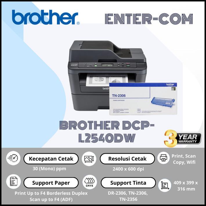 Jual Printer Brother Laser Dcp L2540dw A4 Duplex Wireless Garansi Resmi Shopee Indonesia 