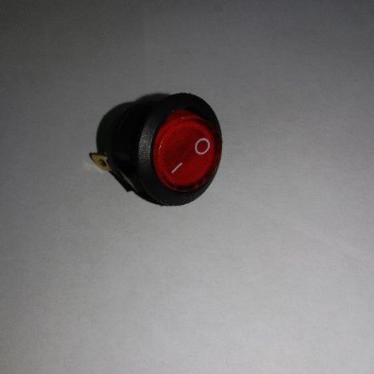 Jual Saklar Switch Round On/Off Bulat Lampu Indikator Nyala 3 Pin Kaki ...