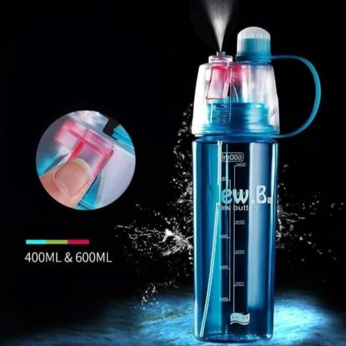 Jual Botol Minum New B Sport Spray Water Bottle 600 ML Botol Semprot ...