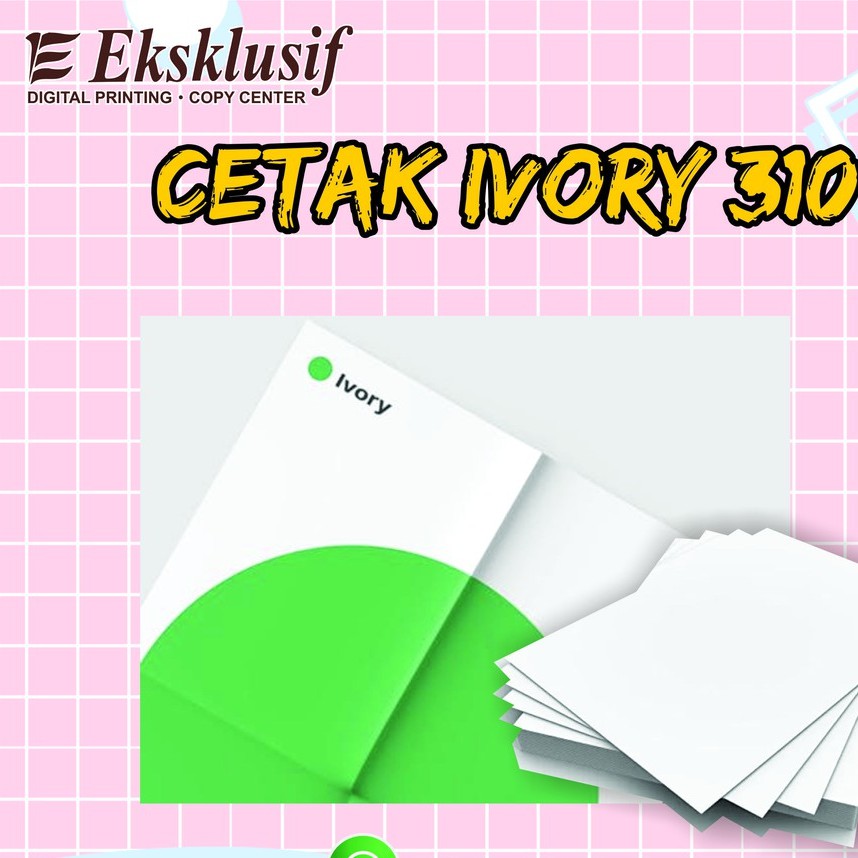 Jual CETAK IVORY 310 A3+ FULLCOLOR 1 MUKA (CUSTOM) | Shopee Indonesia