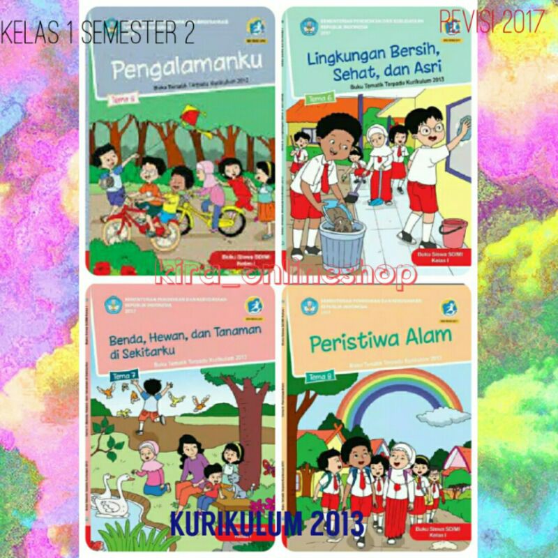 Jual Buku Tematik SD Kelas 1 Semester 2 Tema 5 6 7 8 Kurikulum 2013 ...