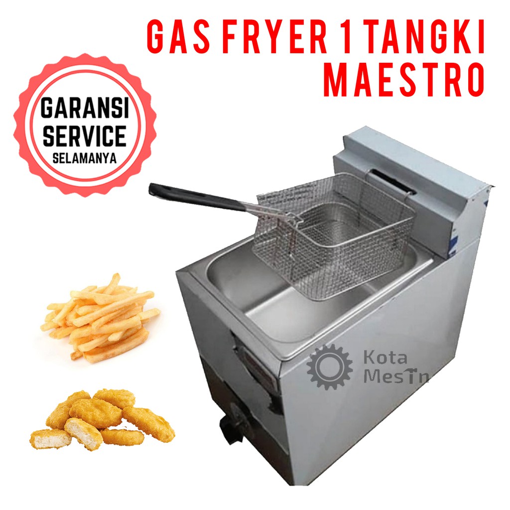 Jual GAS FRYER 1 TANGKI MAESTRO / PENGGORENGAN KENTANG MAESTRO GAS ...