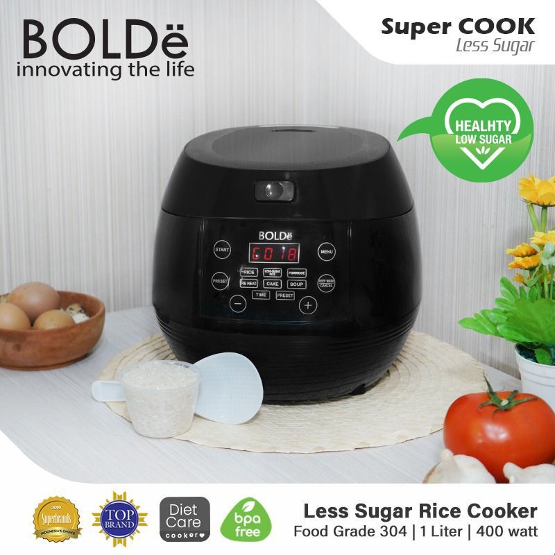 Jual Rice Cooker Bolde Low Suger Diet Care Cooker Low Carbo 1 Liter ...