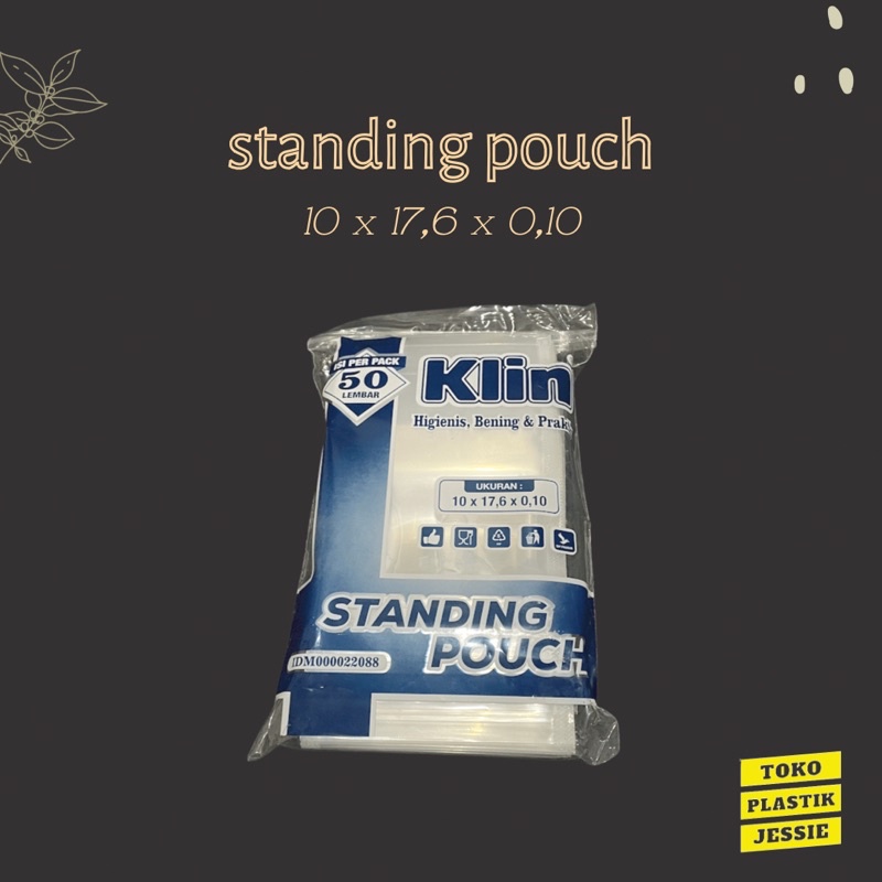 Jual Standing Pouch Bening Double Seal X Cm Isi Lembar