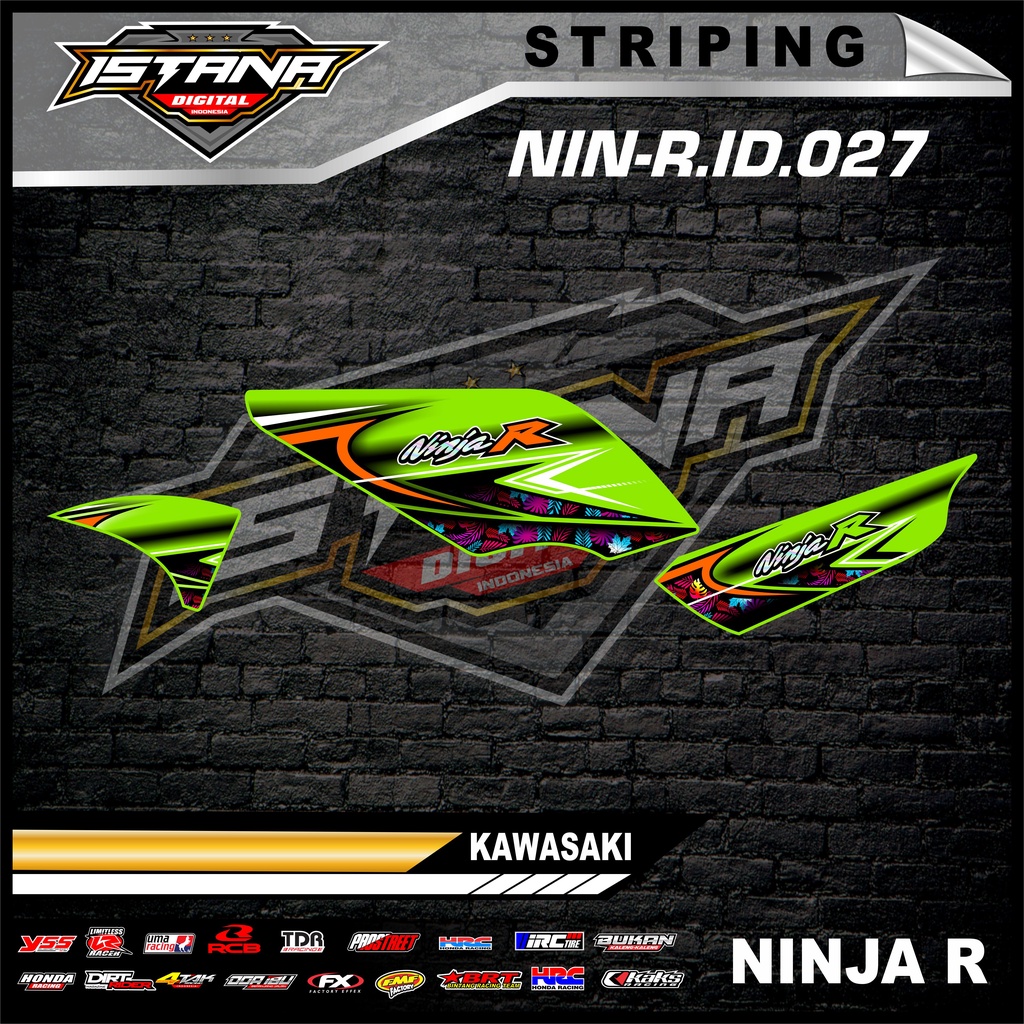 Jual Sticker Striping Motor NINJA R - Striping Variasi Motor NINJA R ...