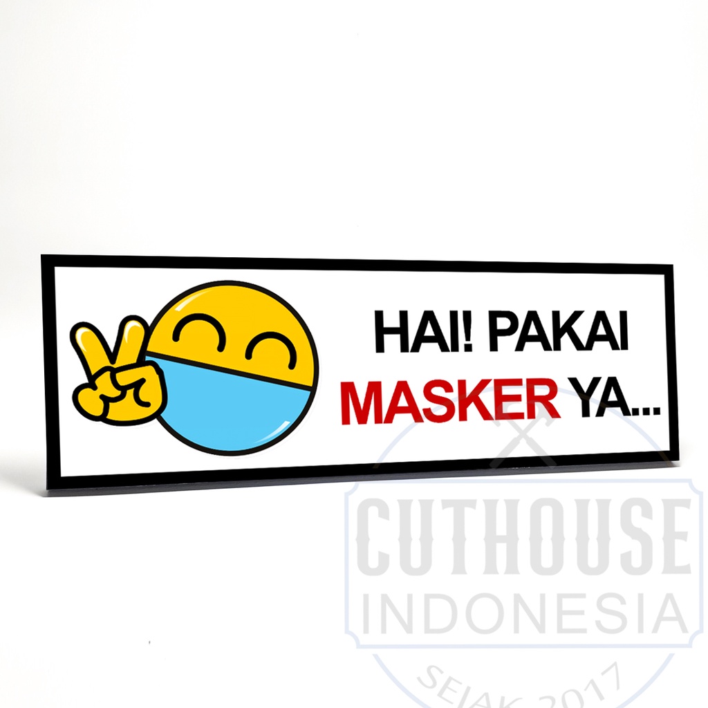 Jual Sgn009 Wajib Pakai Masker By Cuthouse Indonesia Foto Hiasan