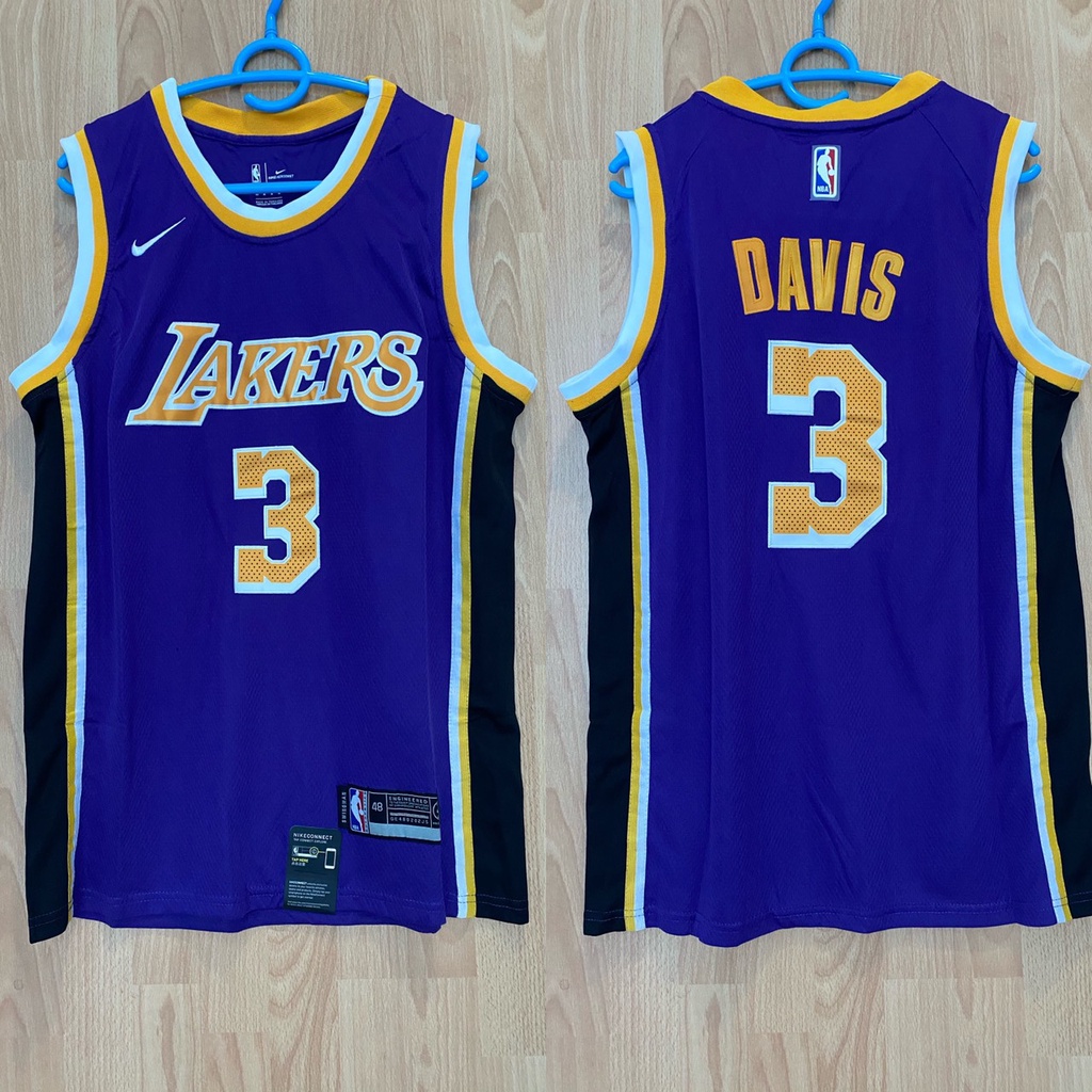 Jual Jersey Import Basket NBA Lakers Ungu Davis 3 / Swingman revo 30