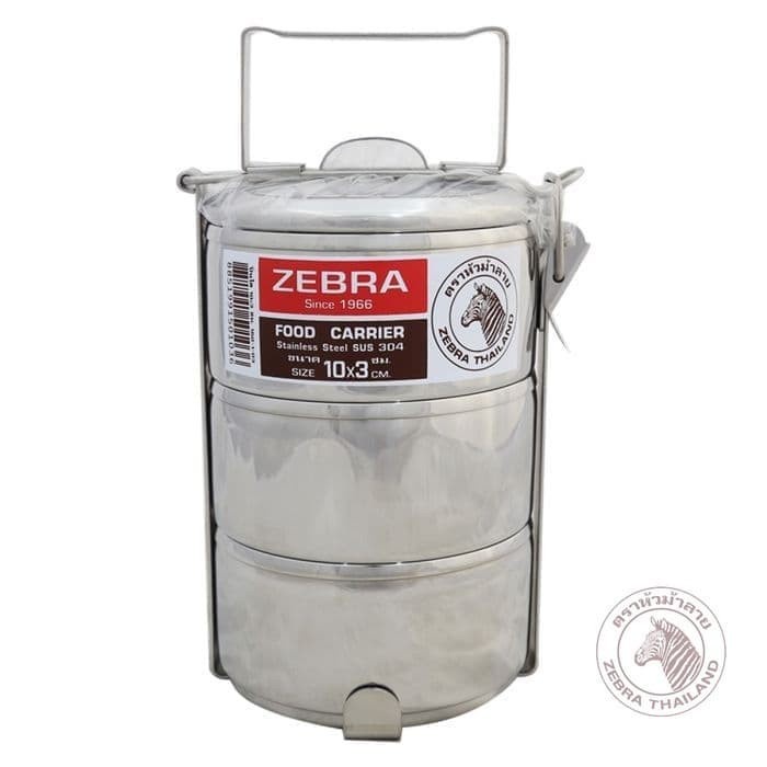 Jual Zebra Food Carrier 10x3 (150103) / Rantang Makanan Stainless ...