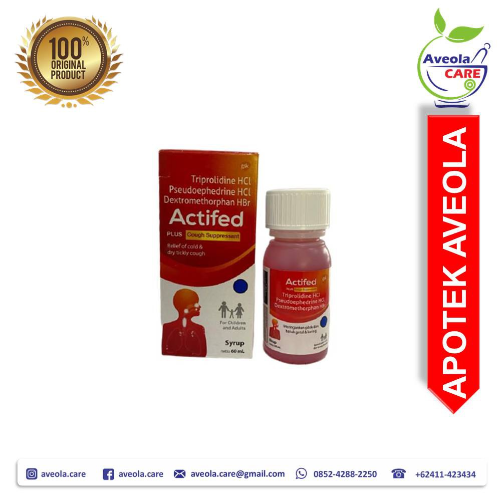 Jual Actifed Plus Cough Suppressant Sirup 60 Ml Merah Shopee Indonesia