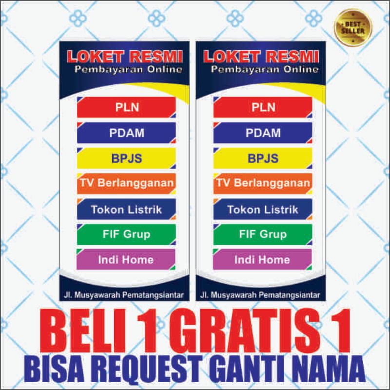 Jual Spanduk Banner Loket Pembayaran Ppob Termurah Paket Hemat Beli 1