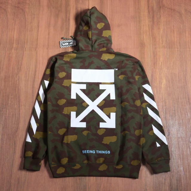 Off white top army hoodie