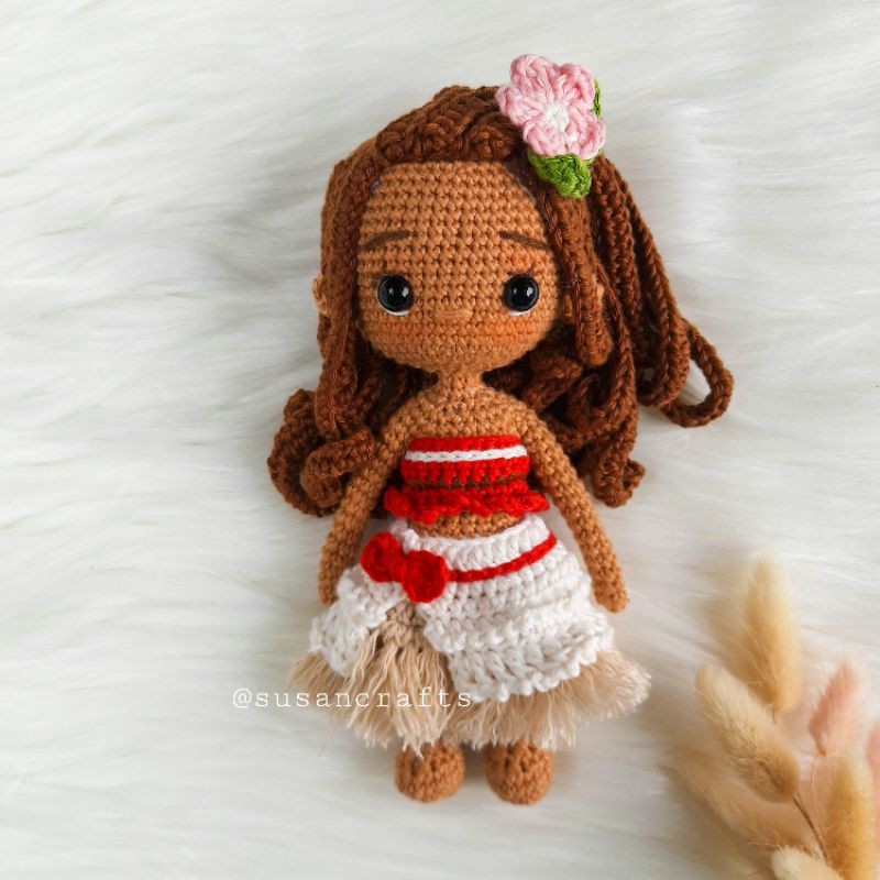 Jual Boneka Rajut Amigurumi Princess Disney Moana | Shopee Indonesia