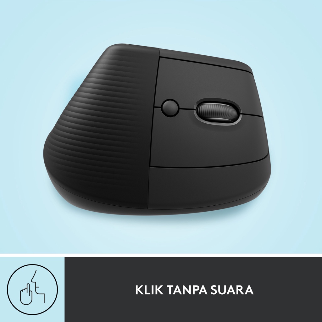 Logitech LIFT Mouse Ergonomic Vertical Wireless Bluetooth Silent - Graphite (8)