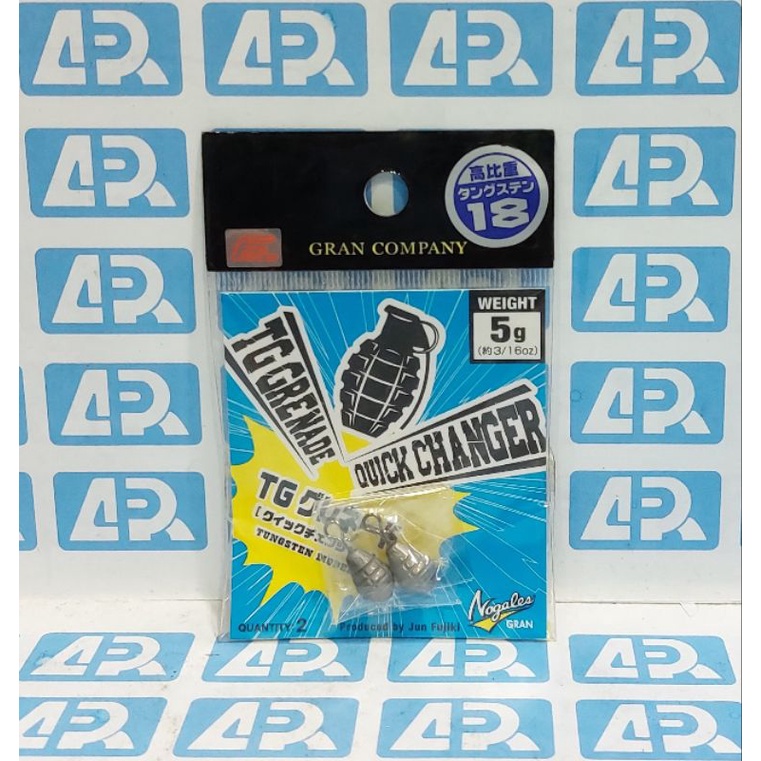 Lot De 3 Plombs Tungstène Varivas Nogales TG Grenade Down Shot 2.5g Pour Pêche