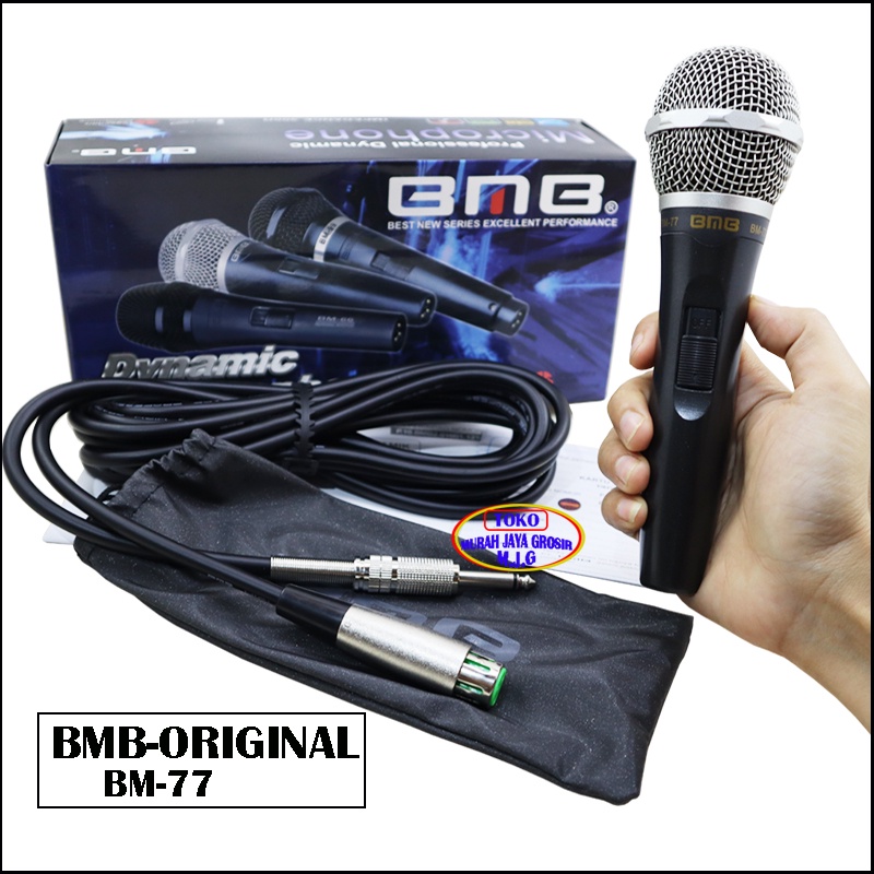 Jual Mic Kabel BMB BM 77 Microphone Asli Original Mik Vocal Original BM ...