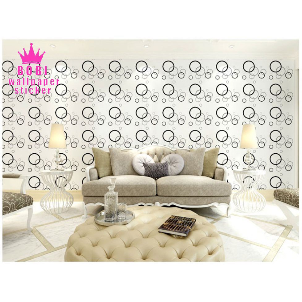 Jual Wallpaper Sticker Motif Garis Melingkar Bg