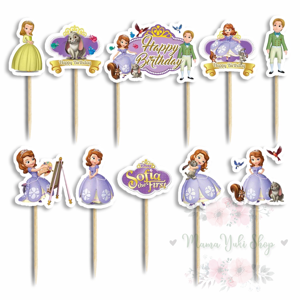 Jual Topper Cake Hiasan Kue Ulang Tahun Anak Kartun Sofia | Shopee ...
