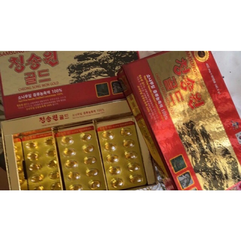 RED PINE CHEONGSONGWON GOLD ORIGINAL ASLI KOREA