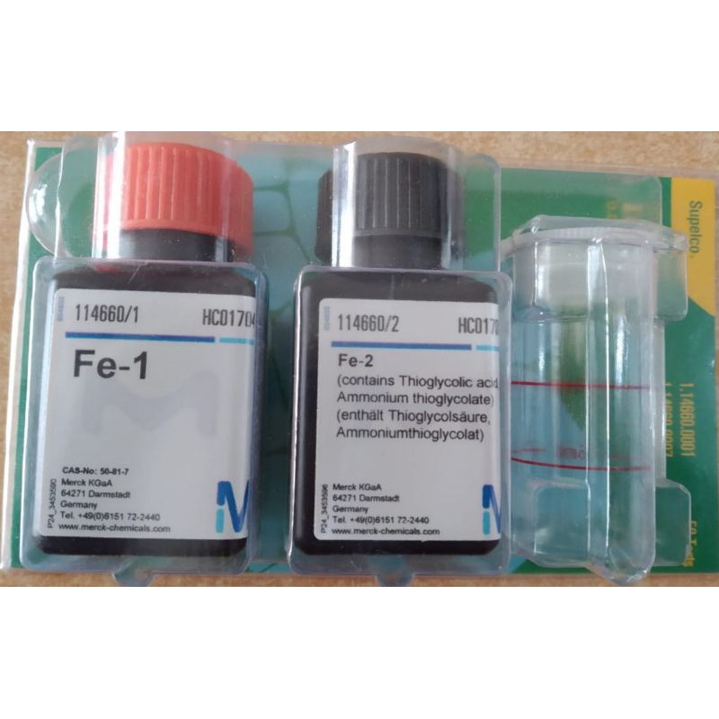 Jual Iron Test Kit MERCK / 114660 / 1.14660.0001 / Uji Besi Air Tawar dan Air Laut Shopee
