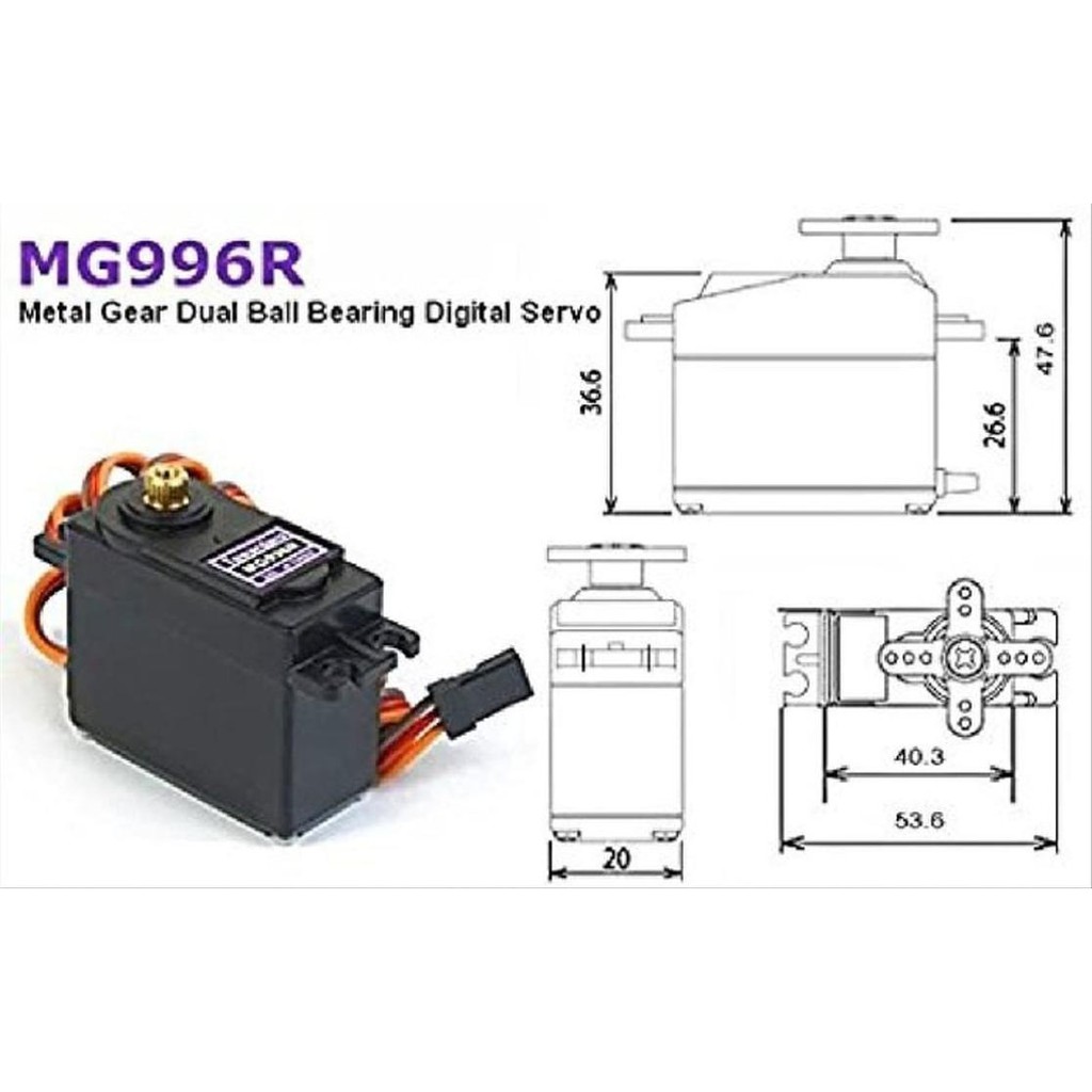 Jual Mg996r Mg 996r Towerpro Servo Mg996 Metal Gear High Torque