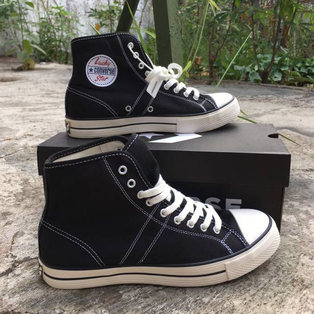 Jual Converse Lucky Star Hi Black Shopee Indonesia